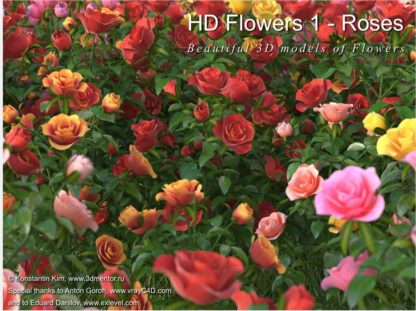 3dmentor HD Flowers 1 Roses