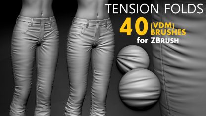 Artstation - Leather & Fabric Tension Folds 1.1 Brushes