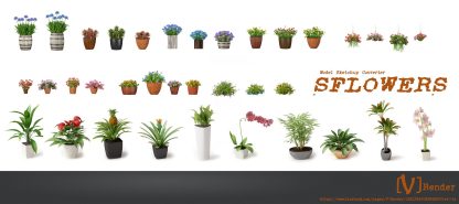 SFlower - sketchup model