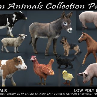 Cubebrush - Farm Animals Collection Pack