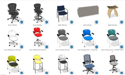 Sketchup office furniture collections - 3dmodels