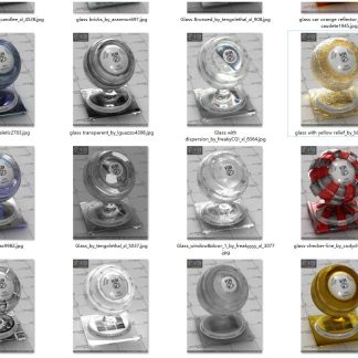 Vray-Materials 140 glass material presets