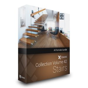 CGAxis Models Volume 42 – Stairs.