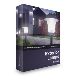 CGAxis Models Volume 94 Exterior Lamps