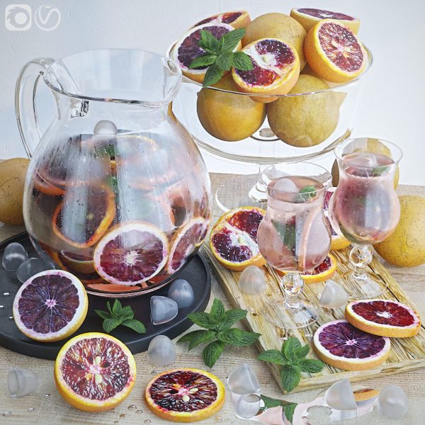 GRAPEFRUITS LEMONADE AND FRUIT 3D MODEL