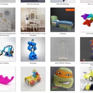 Childrens Room Items 3D models
