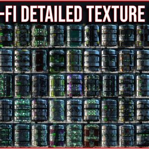 ArtStation Marketplace – 80+ Sci Fi Detailed Hard Surface Texture Material Bundle Pack